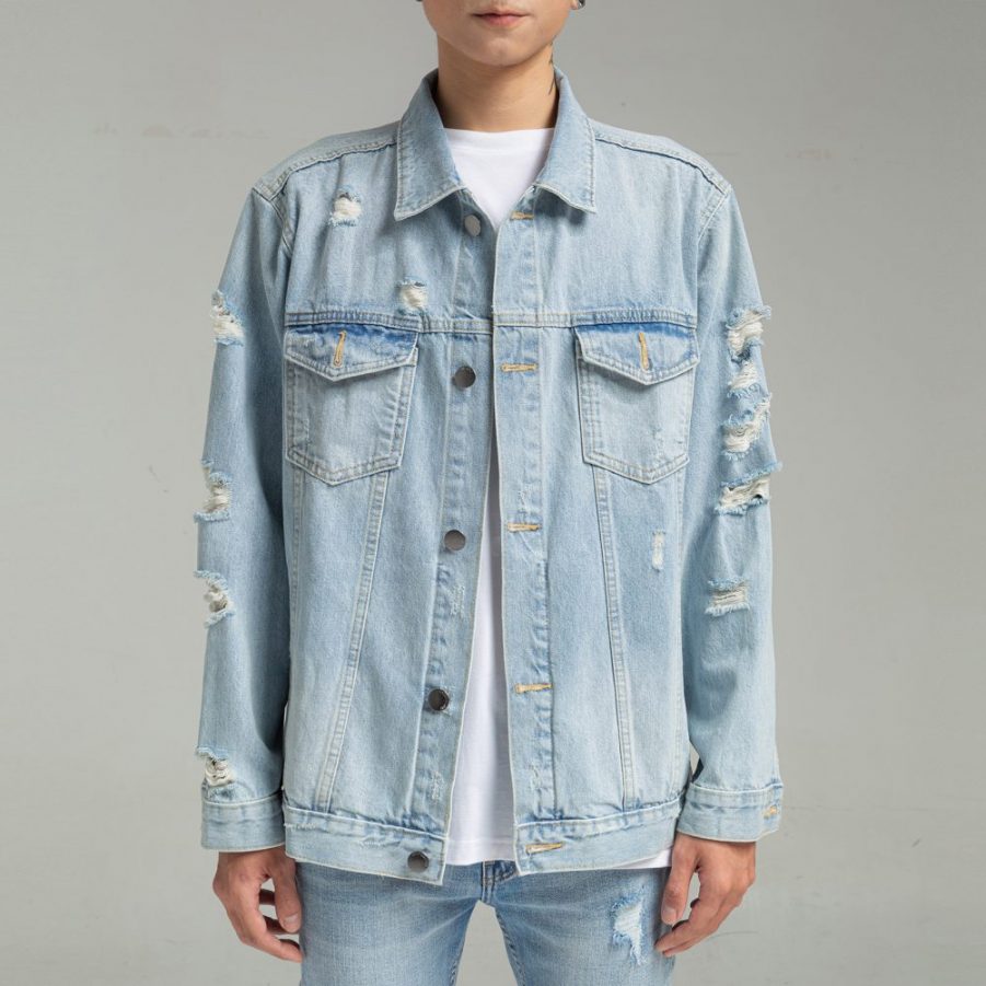 Essential Denim Jacket – Light Blue